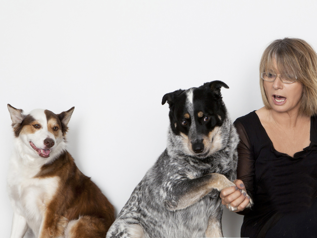 Sylvie and her dogs 5282